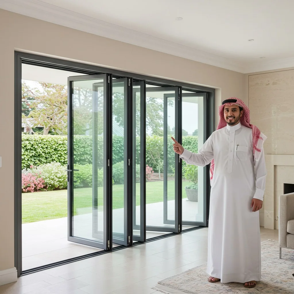 upvc-folding-doors أبواب -open-close upvc-folding-doors أبواب -open-close