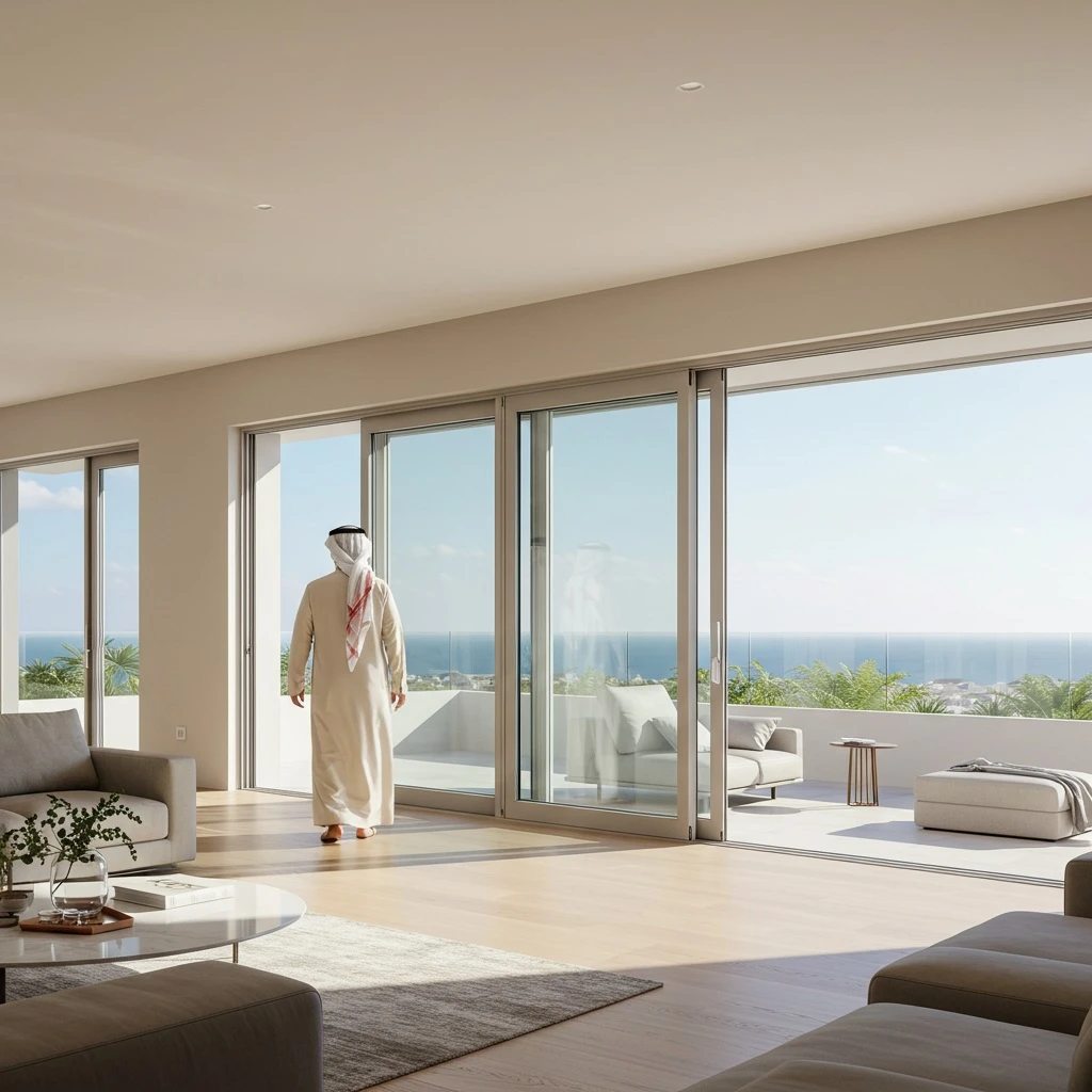 upvc-stacking-doors أبواب -wide view upvc-stacking-doors أبواب -wide view