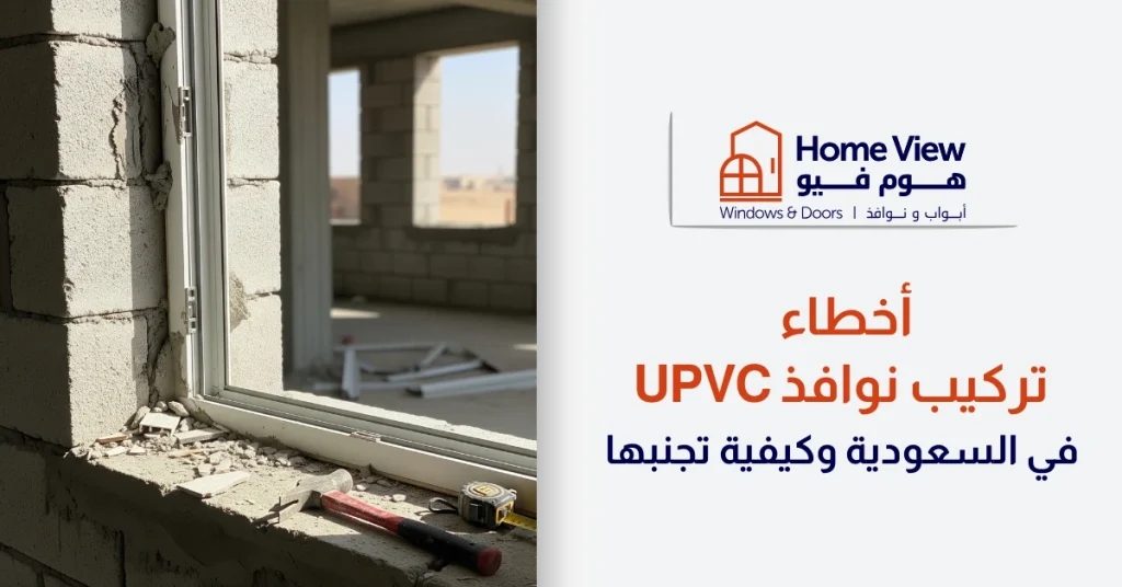 أخطاء تركيب نوافذ uPVC في السعودية وكيفية تجنبها