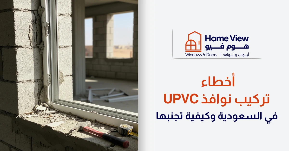 أخطاء تركيب نوافذ uPVC في السعودية وكيفية تجنبها